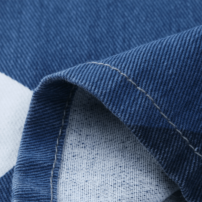 Trendy gestructureerde dames denim broek met comfortabel wijde pasvorm