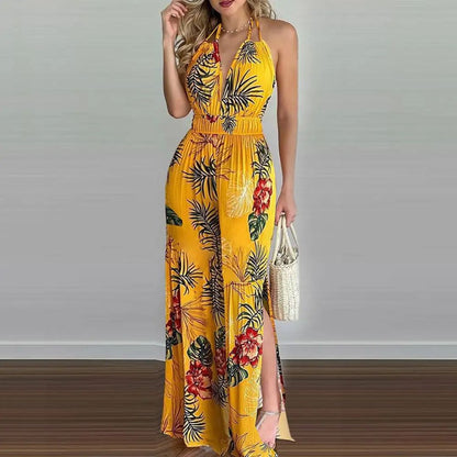Vidalya | Palm Print Jumpsuit