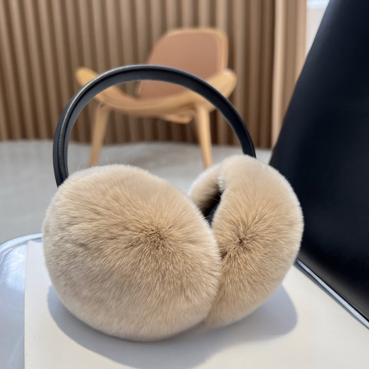 Winterse Zachte Dames Oorbeschermers met Pluche Bont