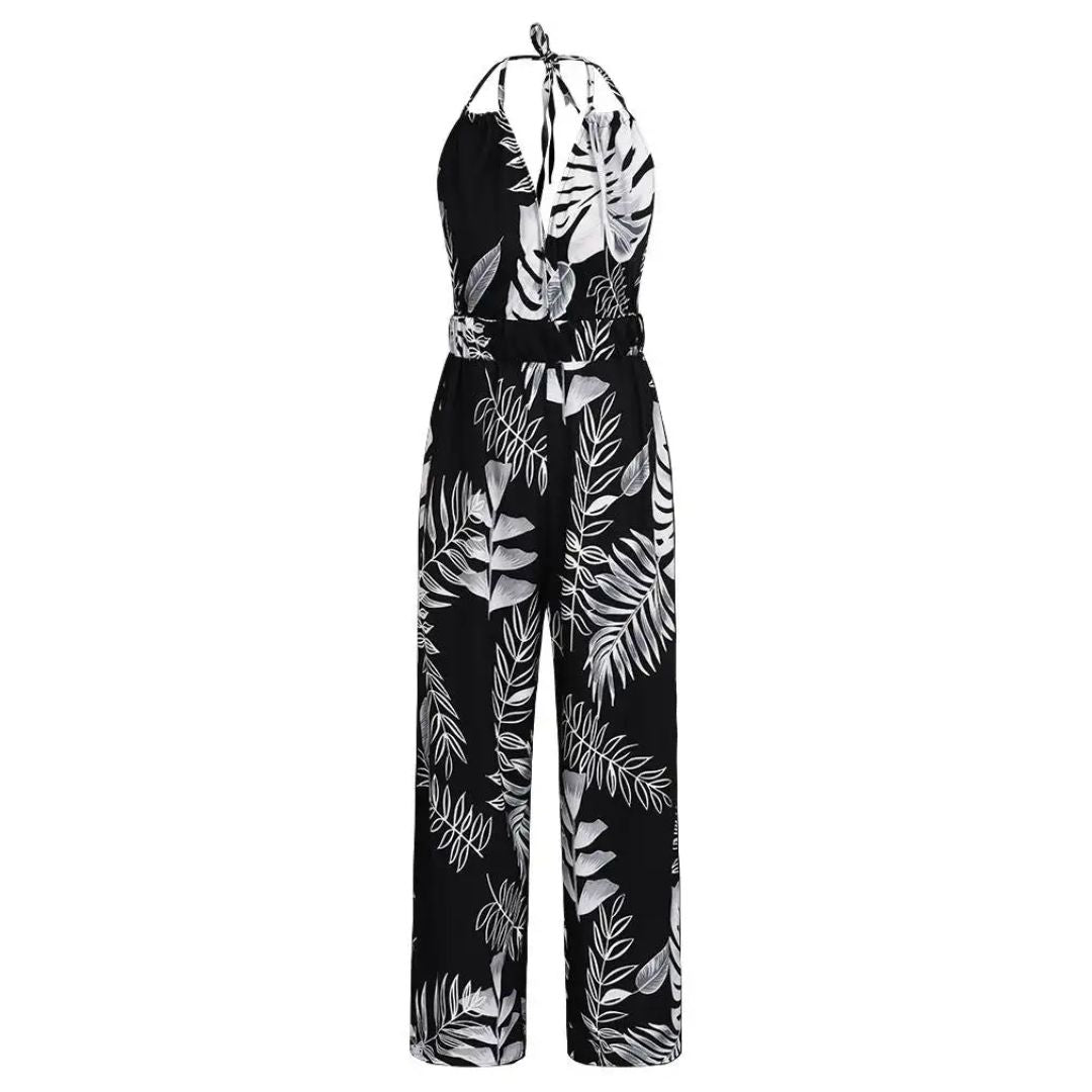 Vidalya | Palm Print Jumpsuit