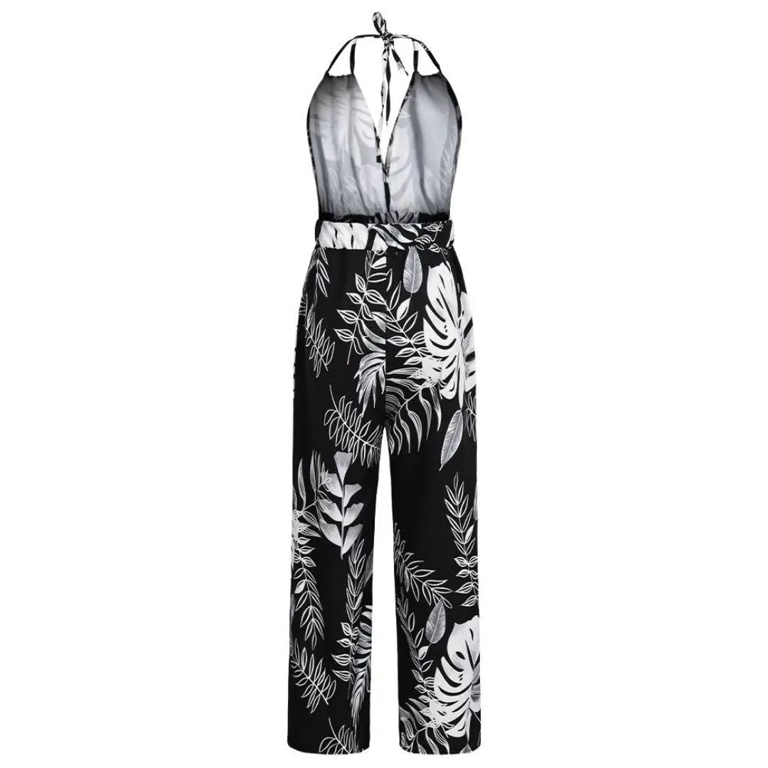 Vidalya | Palm Print Jumpsuit