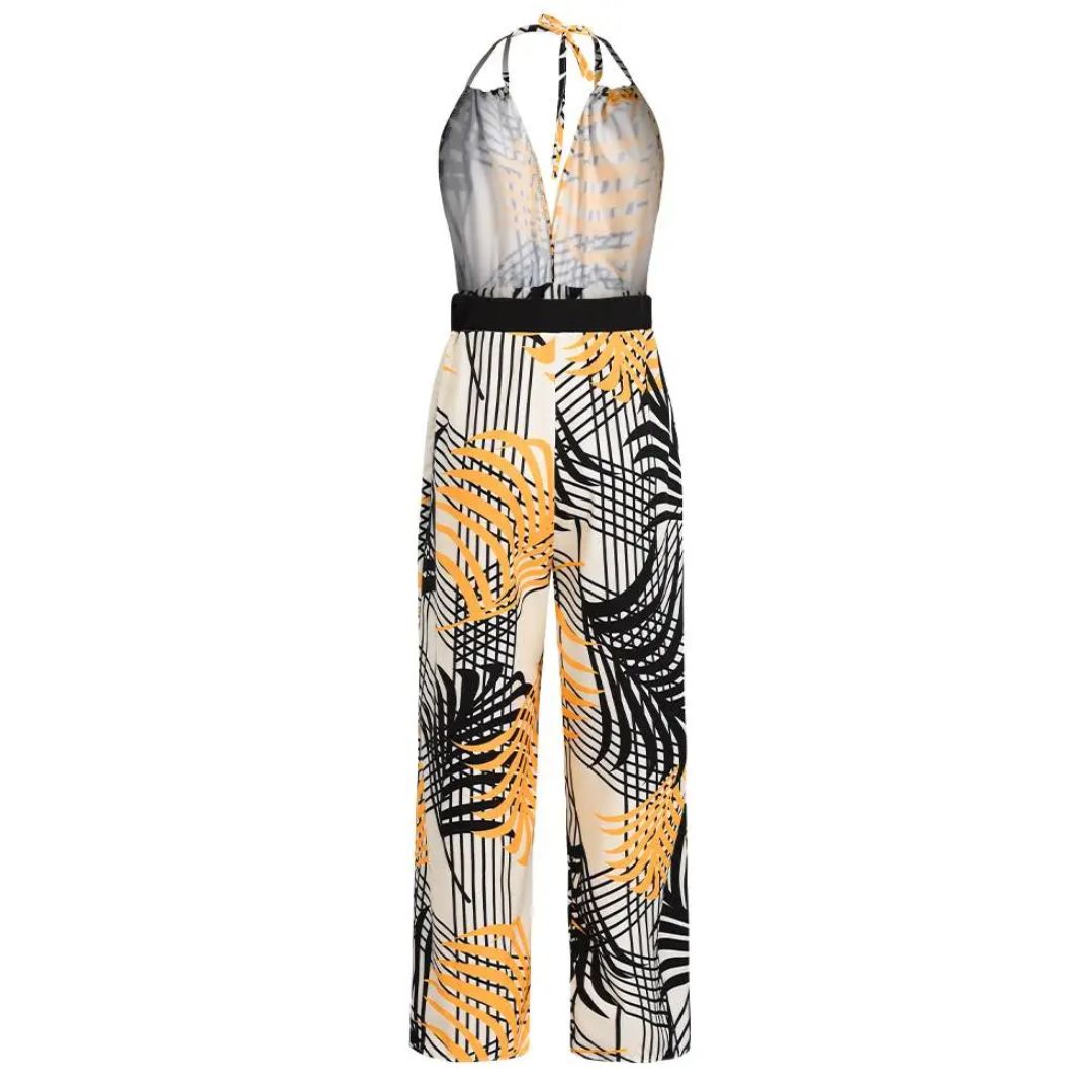 Vidalya | Palm Print Jumpsuit