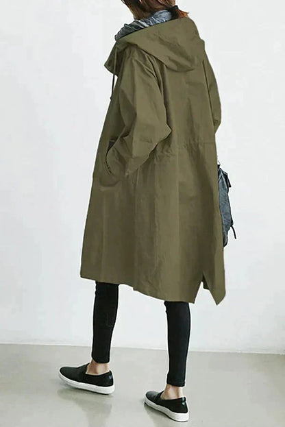 Stijlvolle Oversized Dames Regenjas met Capuchon