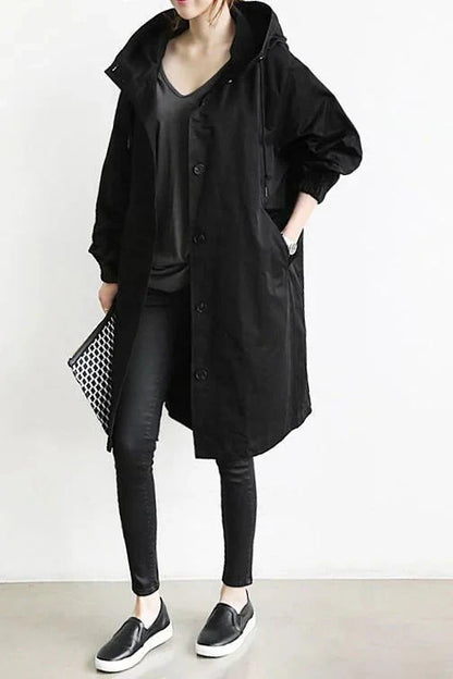 Stijlvolle Oversized Dames Regenjas met Capuchon