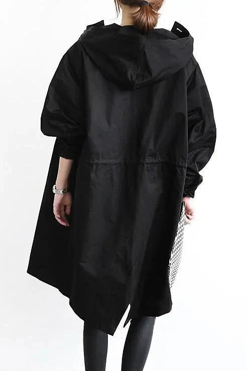 Stijlvolle Oversized Dames Regenjas met Capuchon