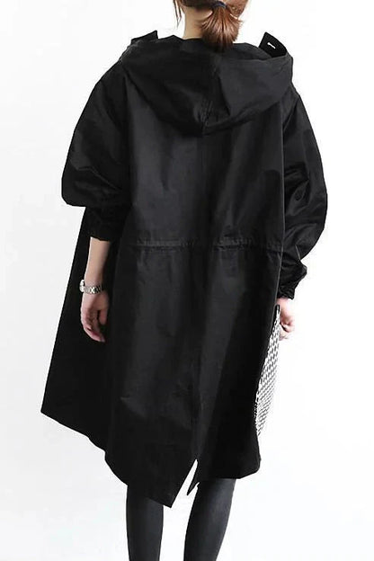 Stijlvolle Oversized Dames Regenjas met Capuchon