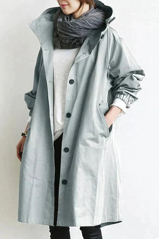 Stijlvolle Oversized Dames Regenjas met Capuchon