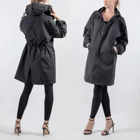 Stijlvolle Oversized Dames Regenjas met Capuchon