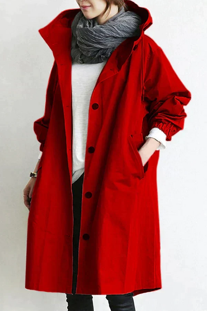Stijlvolle Oversized Dames Regenjas met Capuchon