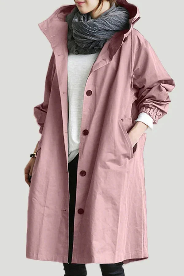 Stijlvolle Oversized Dames Regenjas met Capuchon