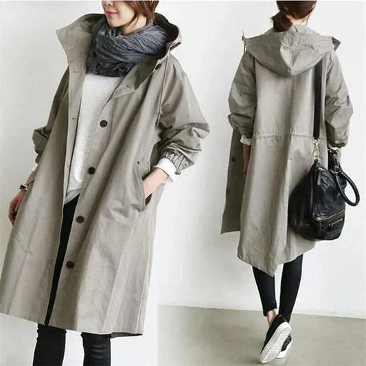 Stijlvolle Oversized Dames Regenjas met Comfortabele Pasvorm