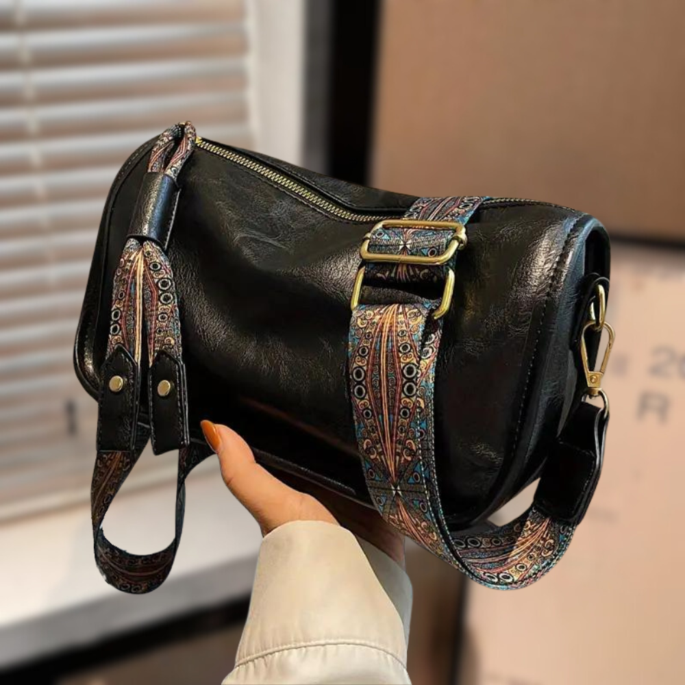 Trendy vintage dames handtas met verstelbare band en luxe afwerking