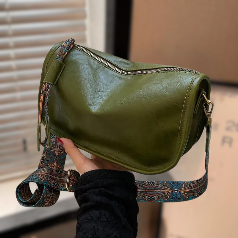 Trendy vintage dames handtas met verstelbare band en luxe afwerking