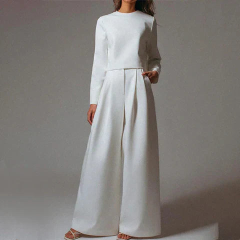 Chique comfortabele dames set met elegante structuur