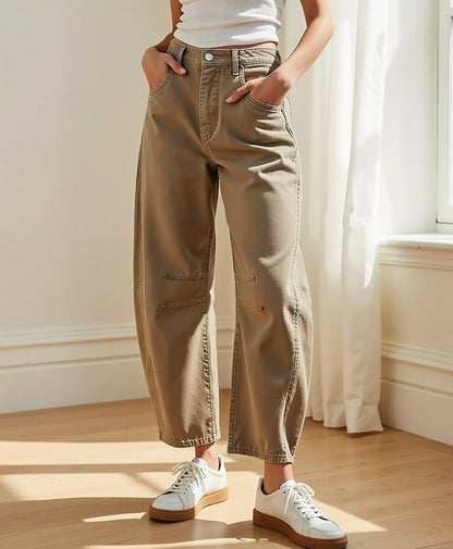 Weite Jeans mit Hohem Bund für Damen