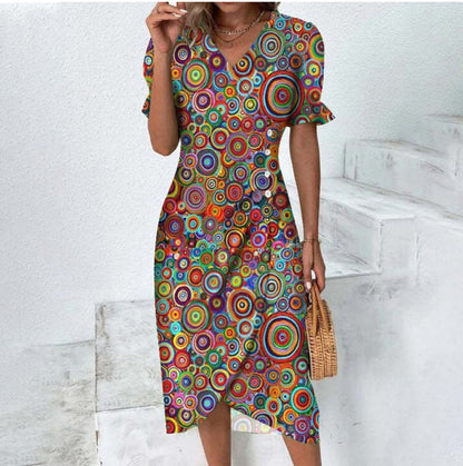 Eliza | Elegante Midi Bloemenjurk