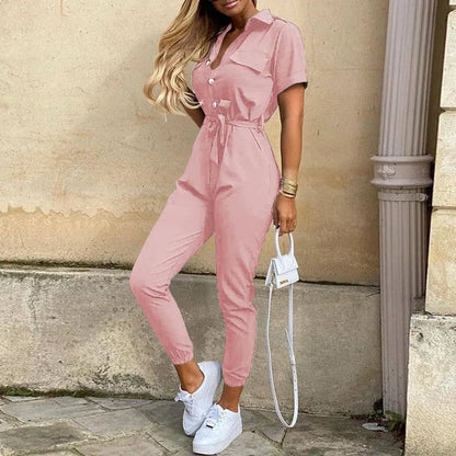 Florentina | Utility-Style Jumpsuit met Tailleceintuur