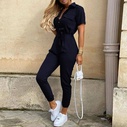 Florentina | Utility-Style Jumpsuit met Tailleceintuur
