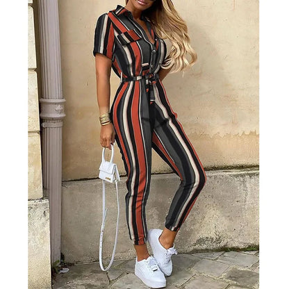 Florentina | Utility-Style Jumpsuit met Tailleceintuur