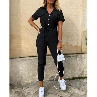 Florentina | Utility-Style Jumpsuit met Tailleceintuur
