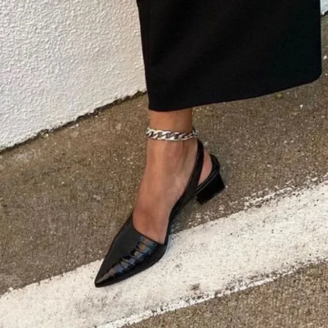 Olive | Luxe Slingback Pumps