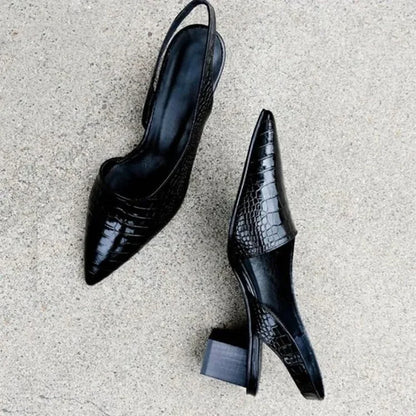 Olive | Luxe Slingback Pumps