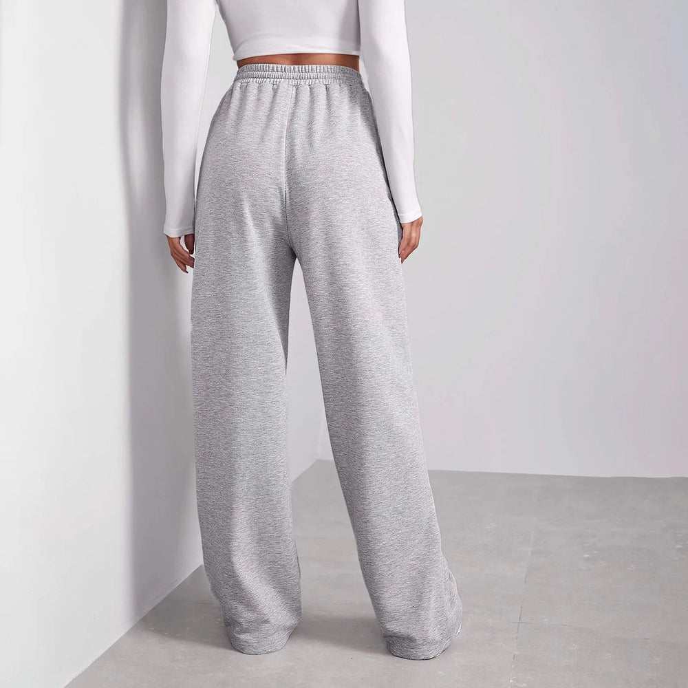Alina | Pantalon de jogging décontracté taille haute à jambes larges