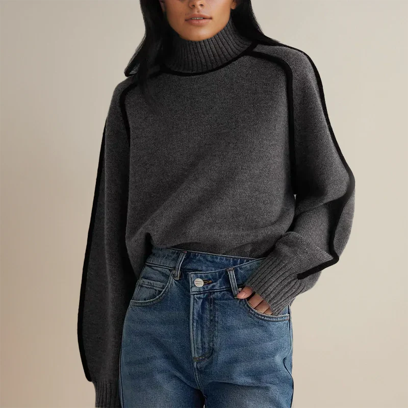 Trendy Comfortabele Dames Coltrui Sweater