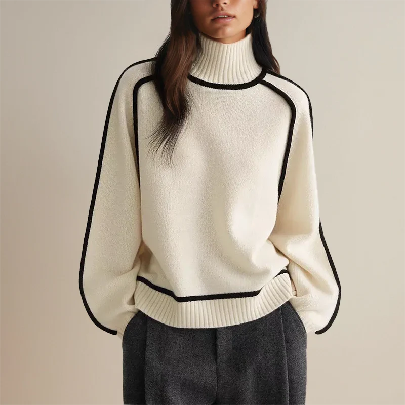 Trendy Comfortabele Dames Coltrui Sweater