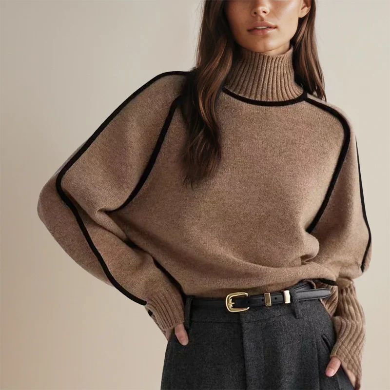 Trendy Comfortabele Dames Coltrui Sweater