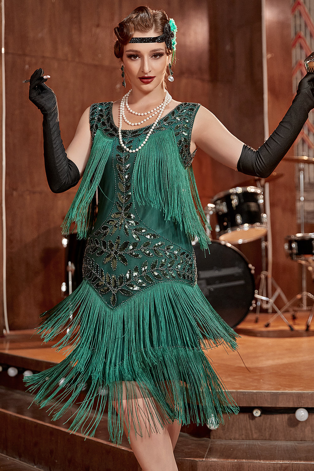 Goedele | Vintage Boho Fringe Midi Dames Jurk