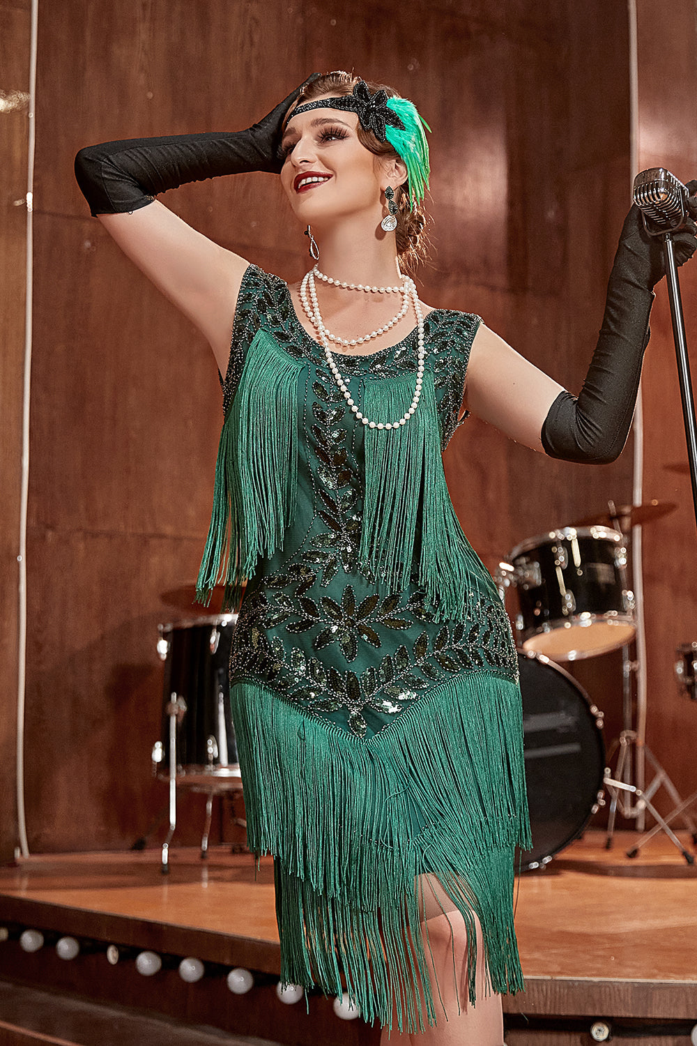 Goedele | Vintage Boho Fringe Midi Dames Jurk