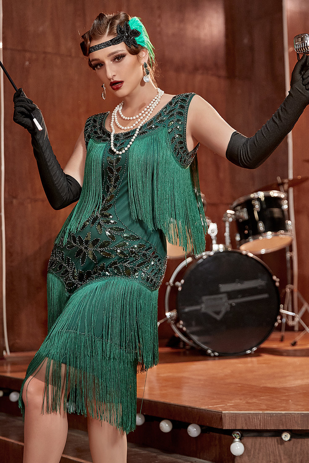 Goedele | Vintage Boho Fringe Midi Dames Jurk