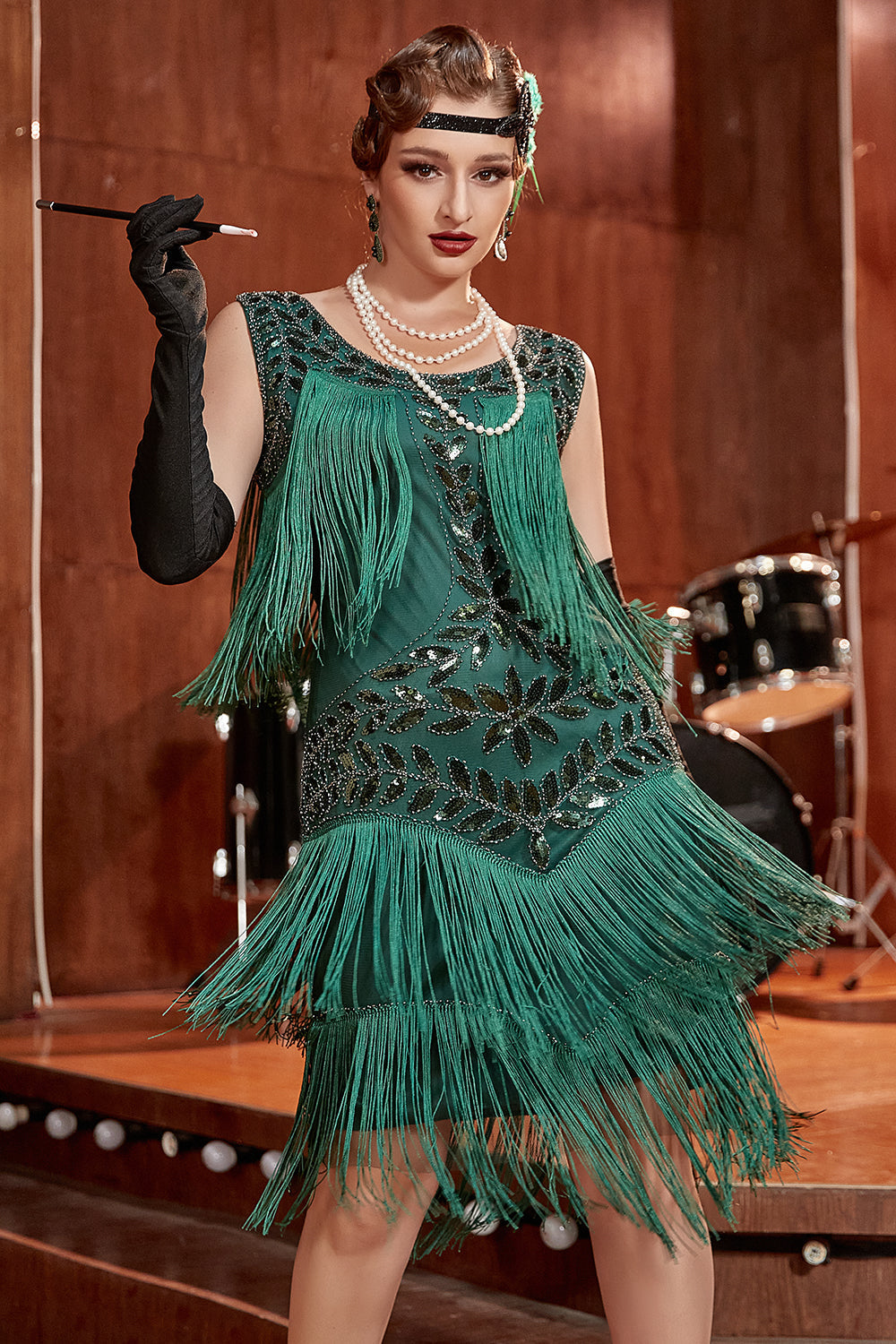 Goedele | Vintage Boho Fringe Midi Dames Jurk