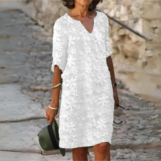 Fiorina | Elegante Comfortabele Bloemenjurk