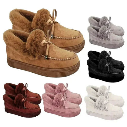 Warme Comfortabele Dames Pantoffel Met Luxe Bont