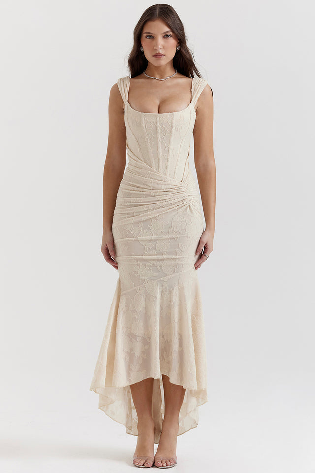 Alcinia | Elegant Asymmetrical Midi Dress