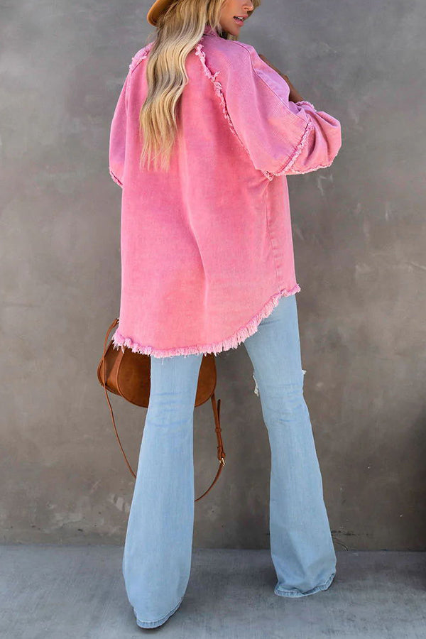 Trendy stijlvolle dames denim jacket