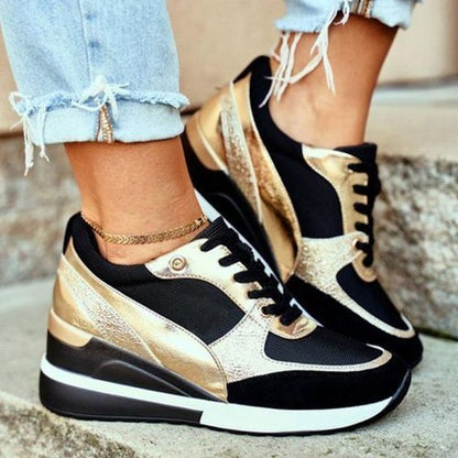Comfortabele Sneakers Met Verhoogde Zool voor Dames