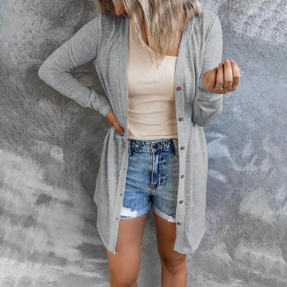 Trendy Luchtige Dames Cardigan met Knopen