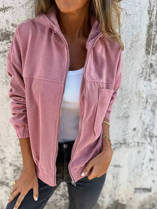 Lotte | Corduroy Zipper Jacket