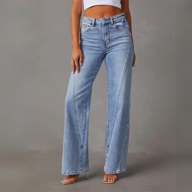 Charlene | Wide-Legged Denim Broek