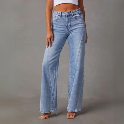 Charlene | Wide-Legged Denim Broek