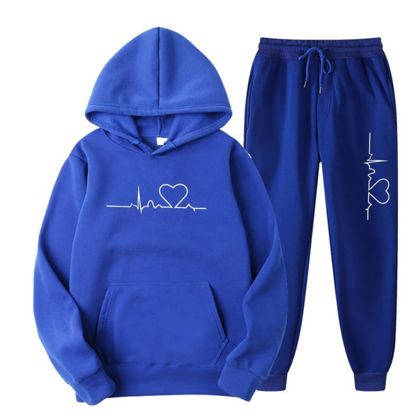 Comfortabele Dames Hoodie Trainingspak Set met Print