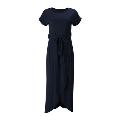 Olyvia | Elegant Navy Wrap Dress