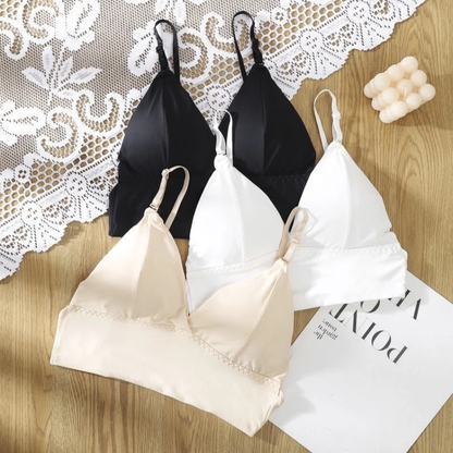 Sous-vêtements pour femmes avec style dos nu et bonnets doux