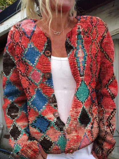 Elegante Comfortabele Gebreide Dames Cardigan met Knopen