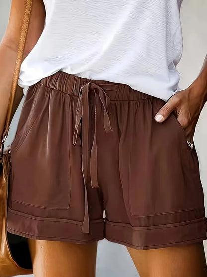 Korte broek met elastische taille