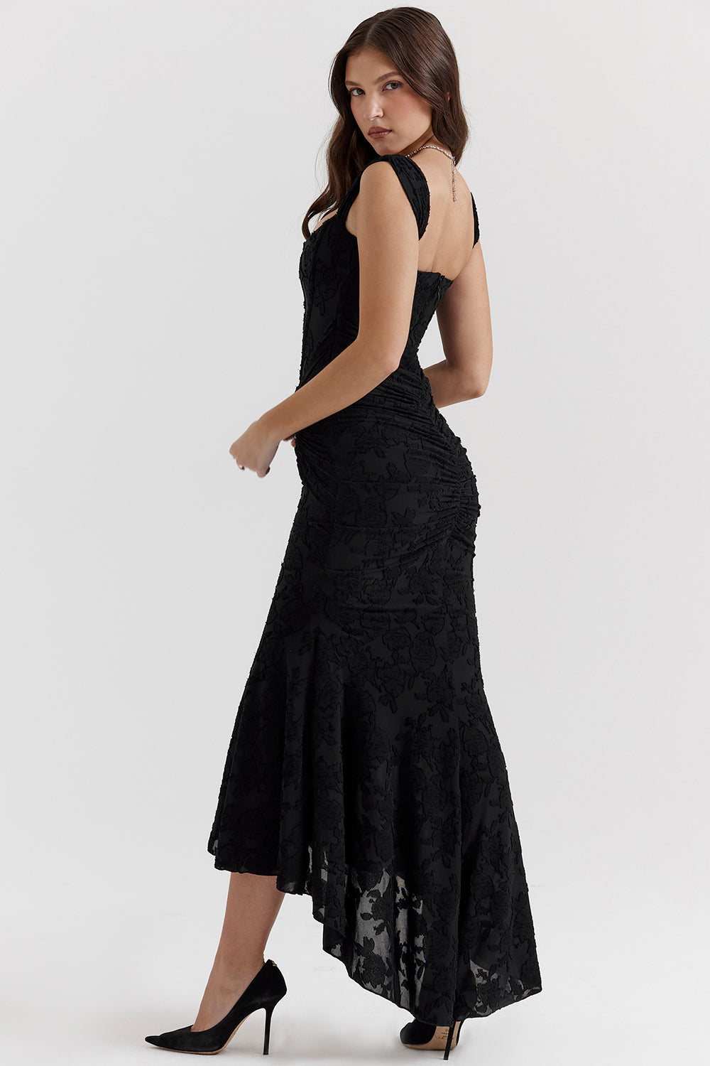 Alcinia | Elegant Asymmetrical Midi Dress