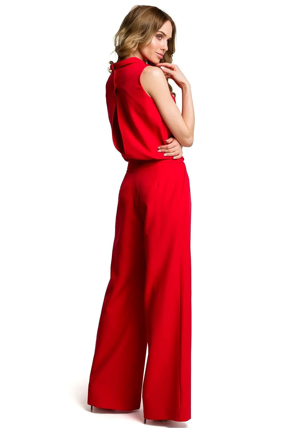 Melva | Silken Dames Mouwloze Jumpsuit